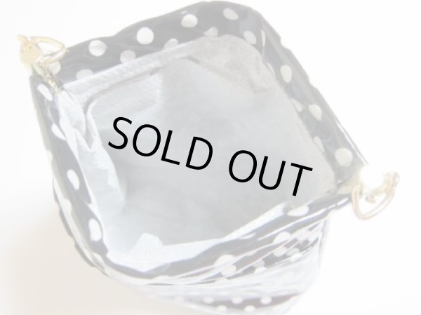 画像2: 消臭マナーポーチ《大》(ドット柄-ブラック)防水加工 (2)