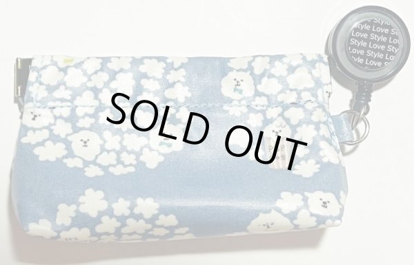 画像1: トリーツポーチ（fuwafuwa dogs）skyblue防水加工 (1)