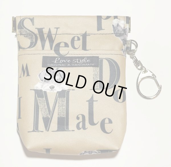 画像1: 消臭マナーポーチ(シュナウザー柄)ocher防水加工 (1)