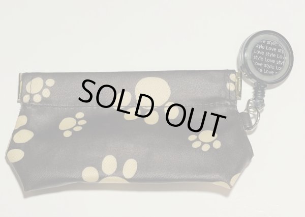 画像1: トリーツポーチ（パウ柄)防水加工 (1)