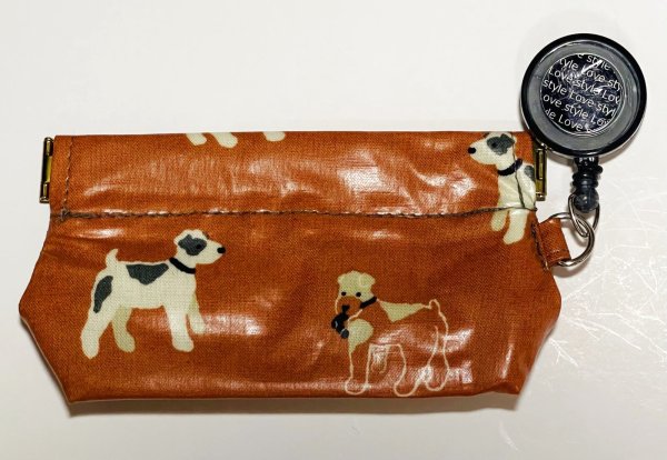 画像1: トリーツポーチ（play with dog)防水加工 (1)
