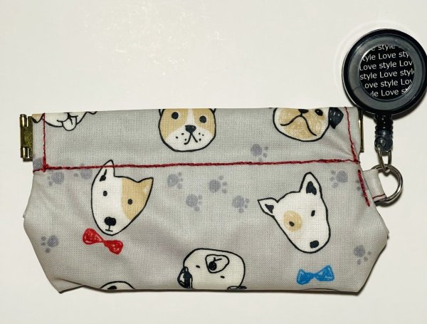 画像1: トリーツポーチ(dogs paw)　防水加工 (1)